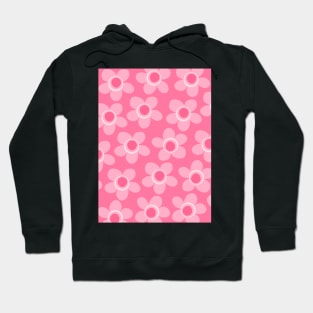 Whimsical Pink Aesthetic Maisie Flowers Floral Pattern Hoodie